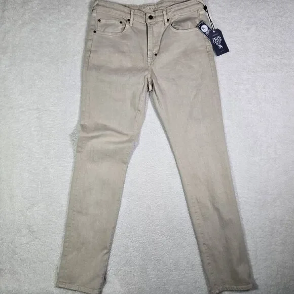 PRPS Jeans Le Sabre Slim Straight Fit Mens Size 34x33 Japanese Denim Beige - Picture 2 of 11